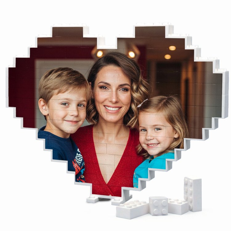 ArtBricks Heart | Single-Sided Photo Bricks