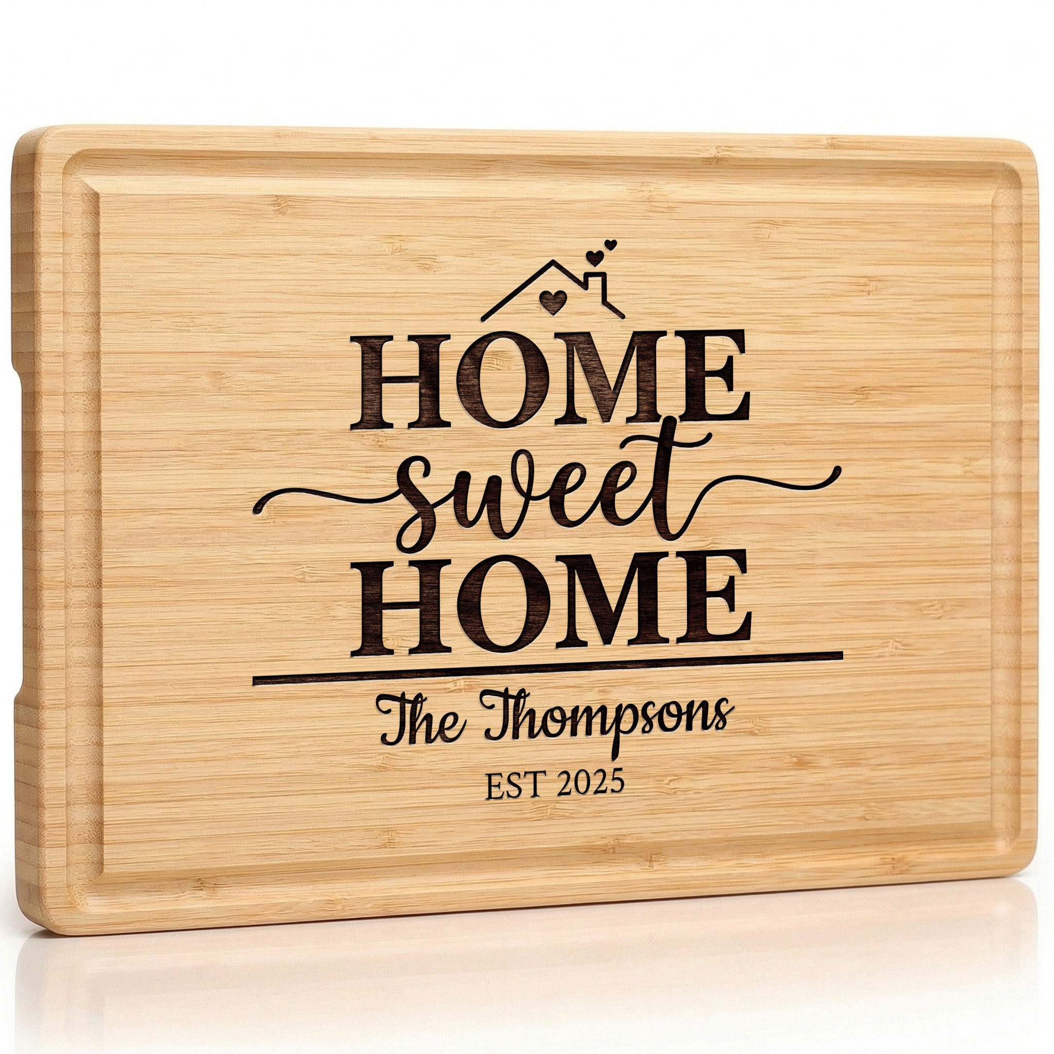 Home Sweet Home Bamboo Cutting Board