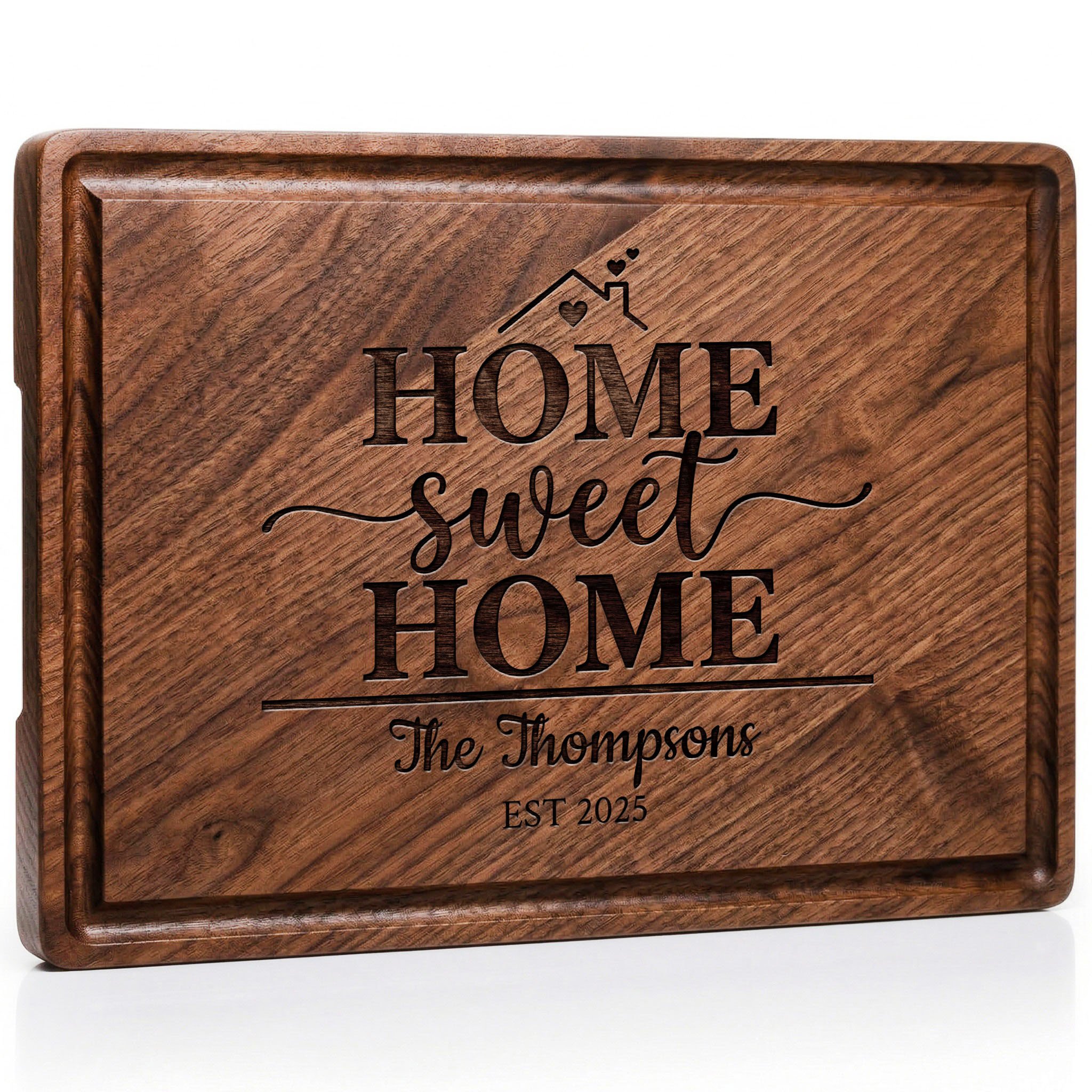 Home Sweet Home Walnut Cutting Board