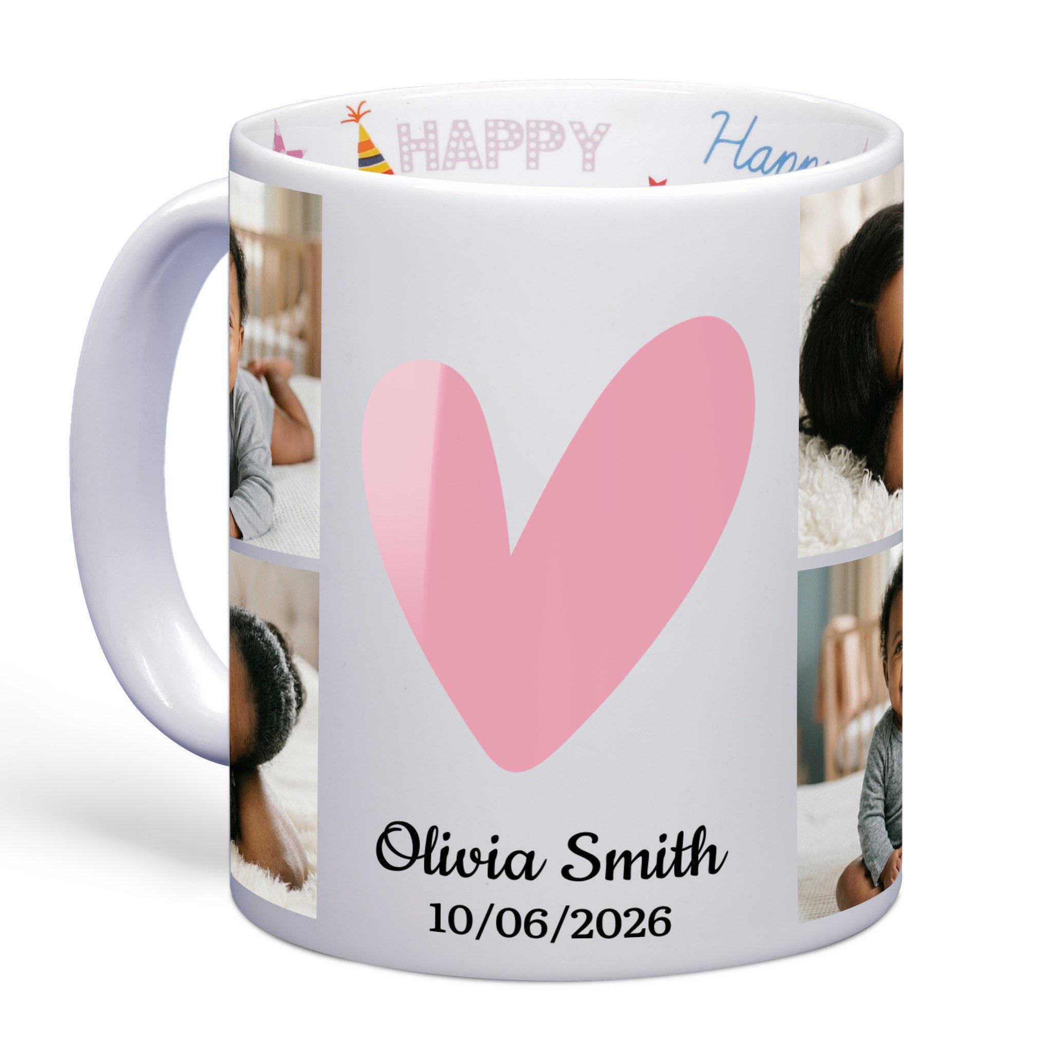 Sweetheart Photo Collage Photo Mug | Happy Birthday