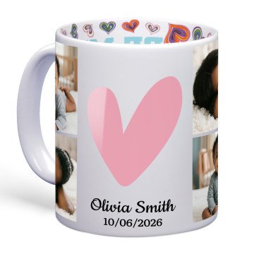Sweetheart Photo Collage Photo Mug | I Love You