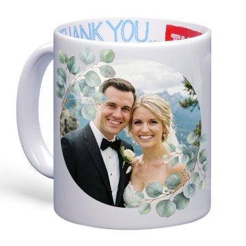 Eucalyptus Romance Photo Mug | Thank You