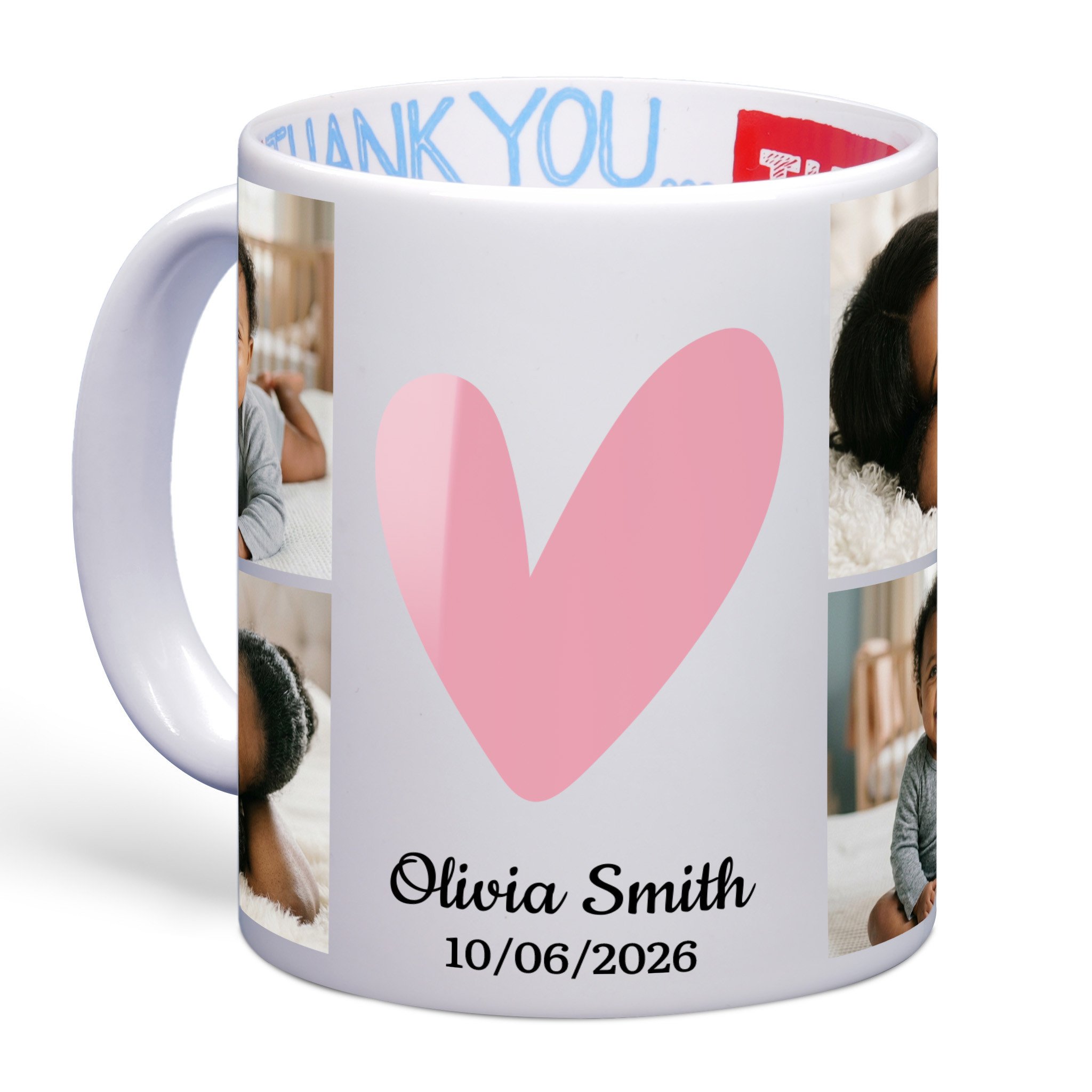 Sweetheart Photo Collage Photo Mug | Thank You