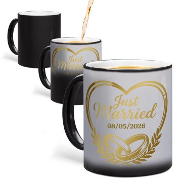 Golden Vows Photo Mug | Matte
