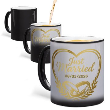 Golden Vows Photo Mug | Glossy