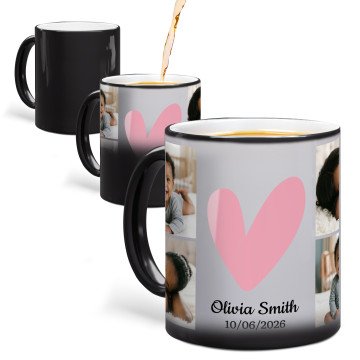 Sweetheart Photo Collage Photo Mug | Glossy