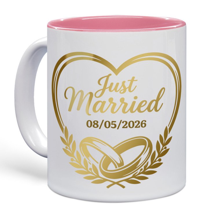 Golden Vows Photo Mug