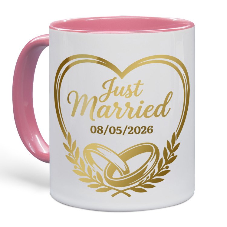 Golden Vows Photo Mug | Color