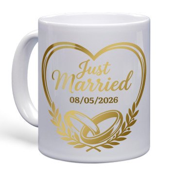 Golden Vows Photo Mug | Classic