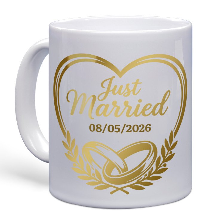 Golden Vows Photo Mug | Classic