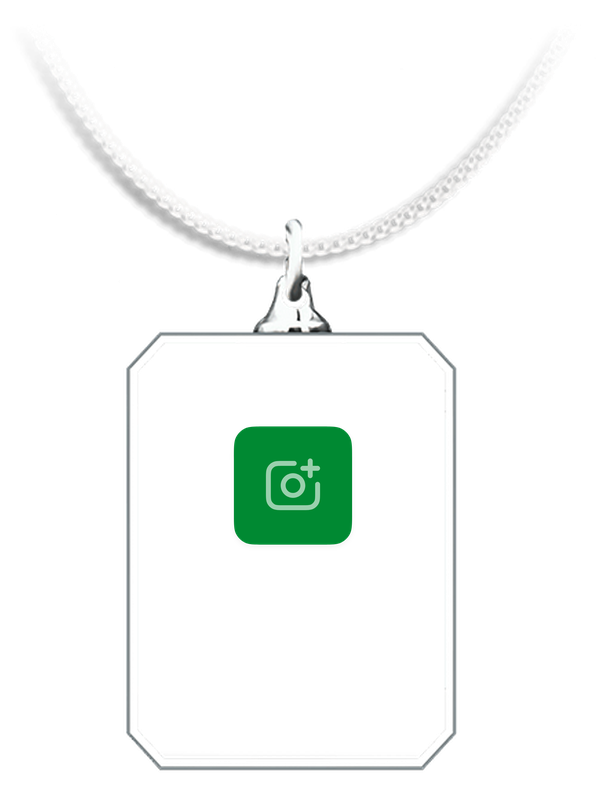 Necklace Rectangle 3D