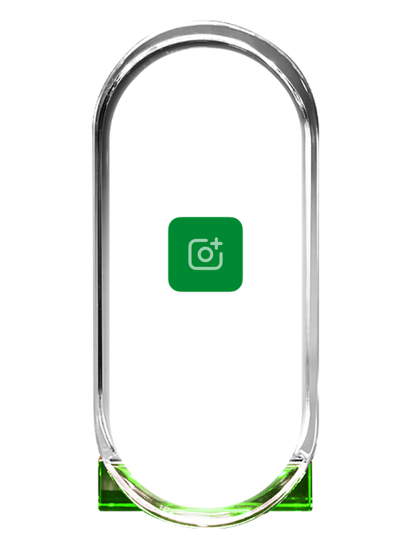 Green 3D Crystal Capsule