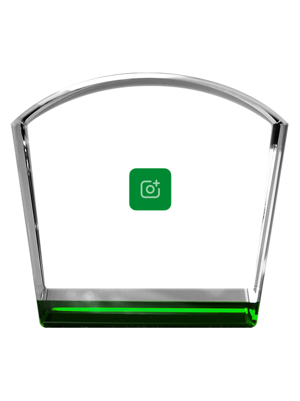 Green 3D Crystal Bun