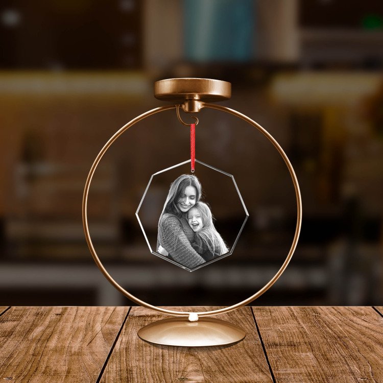 Gold Circle Stand for Ornaments and Scented Candles