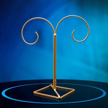 Gold Double Ornament Stand #1