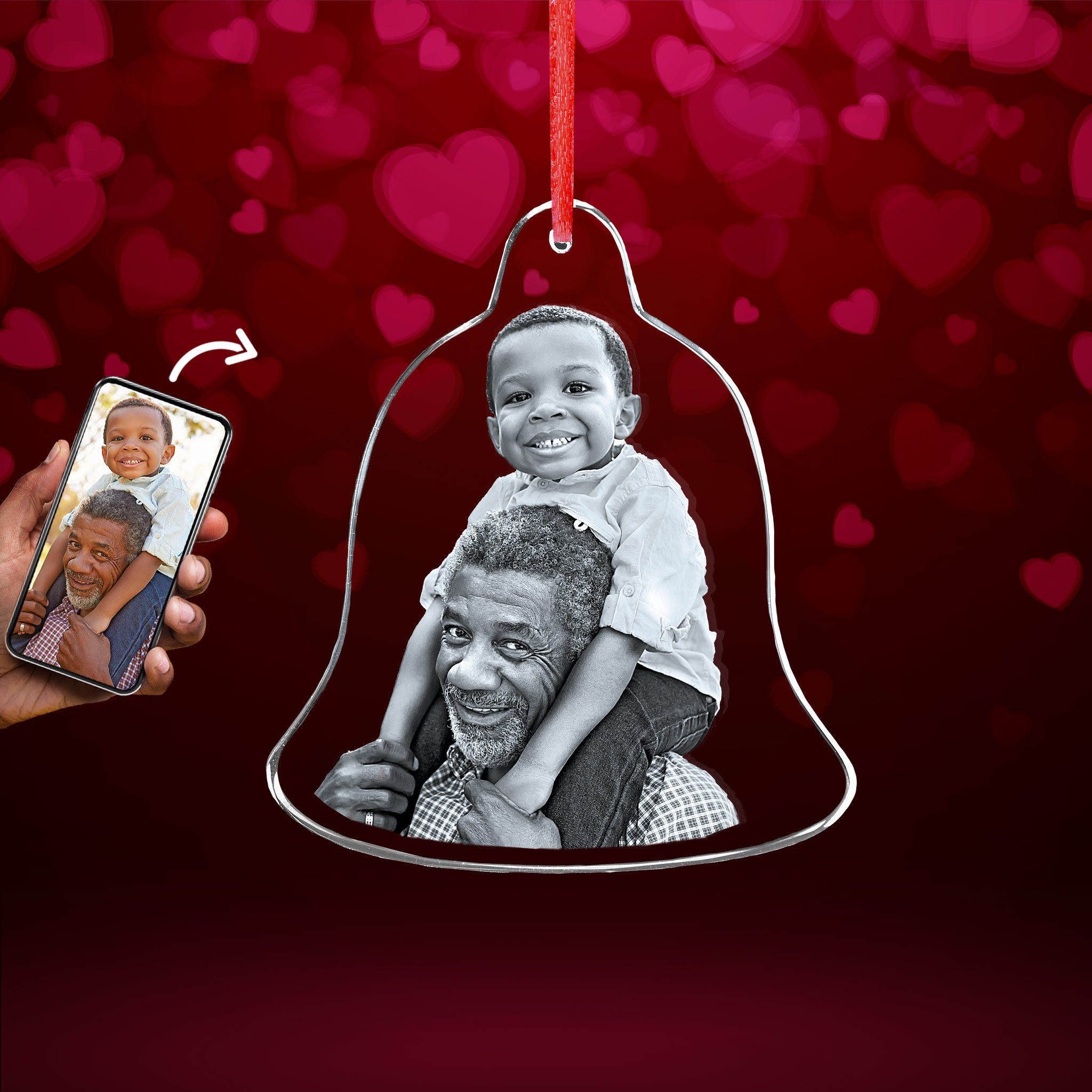 Crystal Ornament Bell for Valentine’s Day