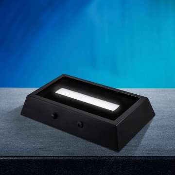 An XL Wood Light Base for displaying 3D Photo Crystals