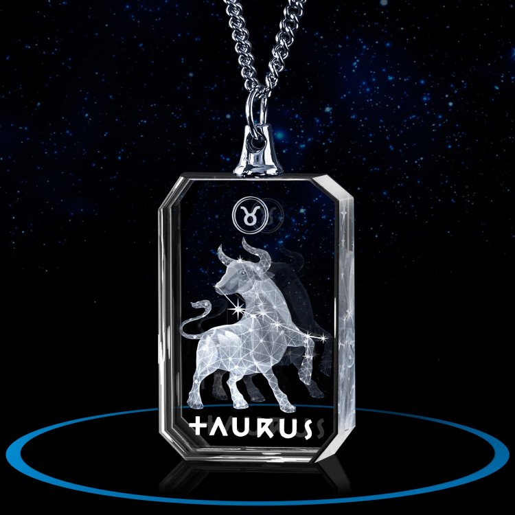 3D Photo Necklace for Taurus #1