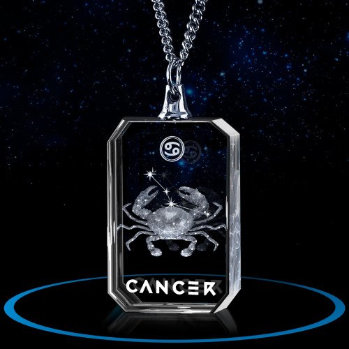 Necklace Rectangle 3D for Cancer
