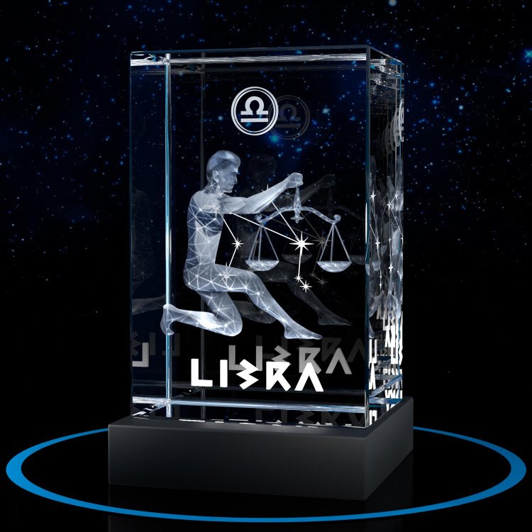 3D Crystal for Libra