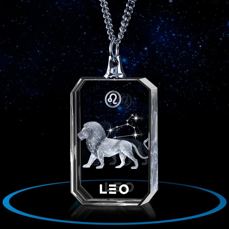 3D Necklace Rectangle for Leo #1
