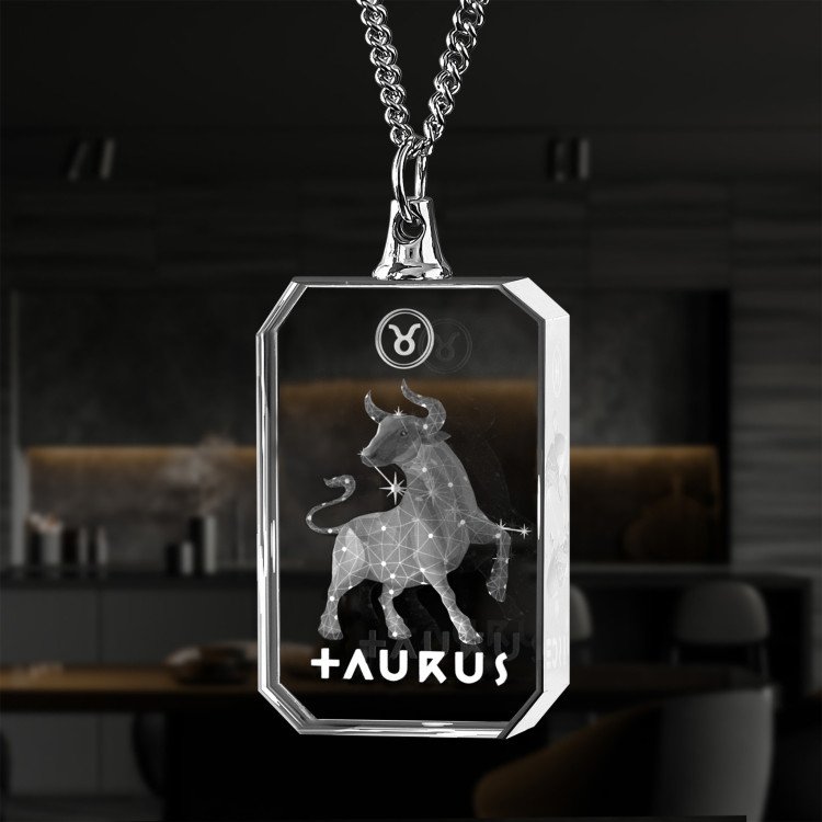 3D Photo Necklace for Taurus #2