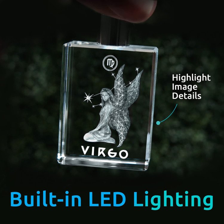 Keychain Rectangle 3D for Virgo #1