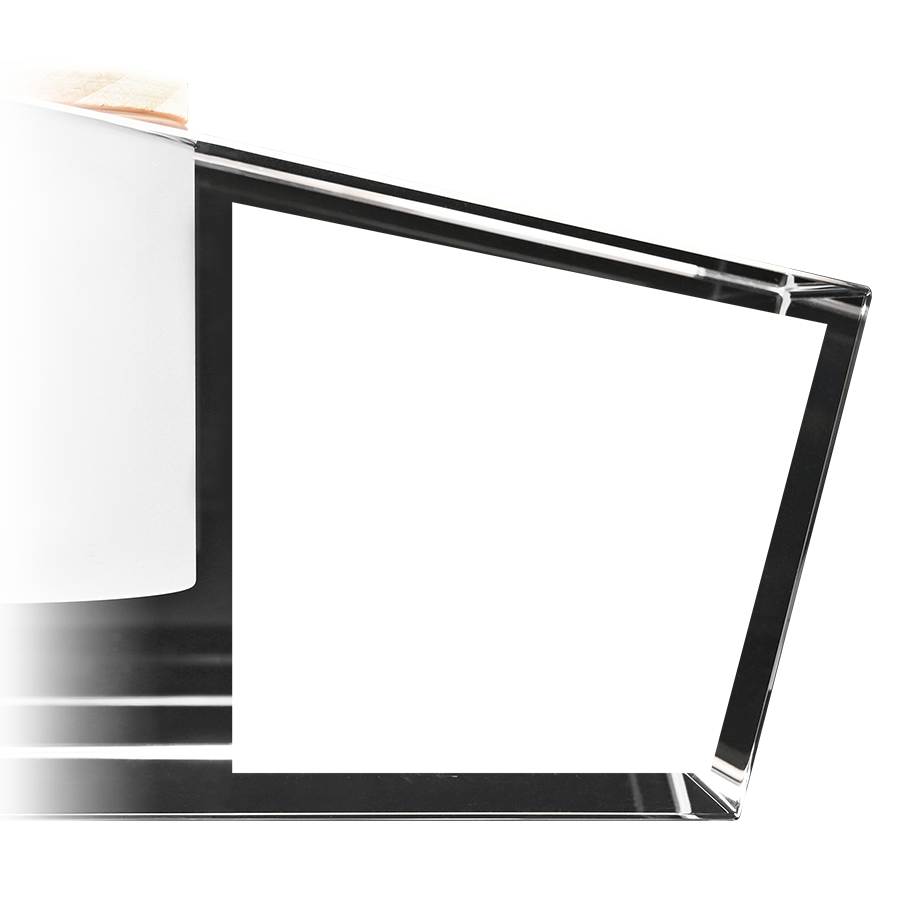 Clear Prism Candle Holder