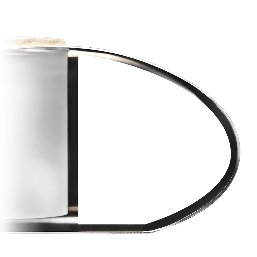 Clear Ellipse Candle Holder